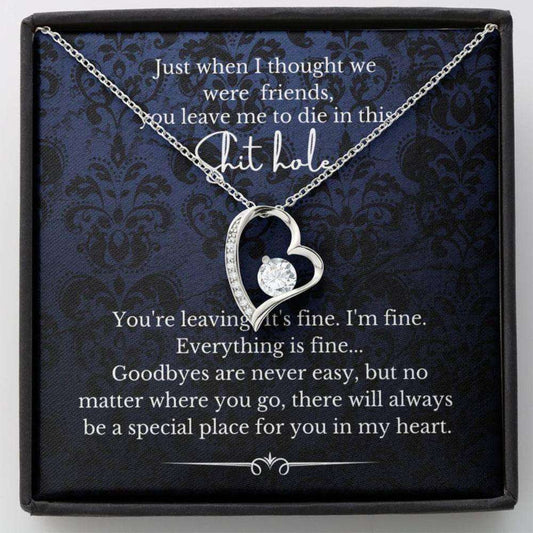 Friend Necklace, Going Away Necklace Gift For Friend Farewell Best Friend Goodbye Gift For Coworker Gifts For Friend Rakva