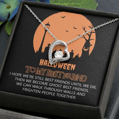 Friend Necklace, Halloween Gift For Best Friend, Best Friend Gift On Halloween, Spooky Love Necklace, Best Friend Halloween Gift Gifts For Friend Rakva