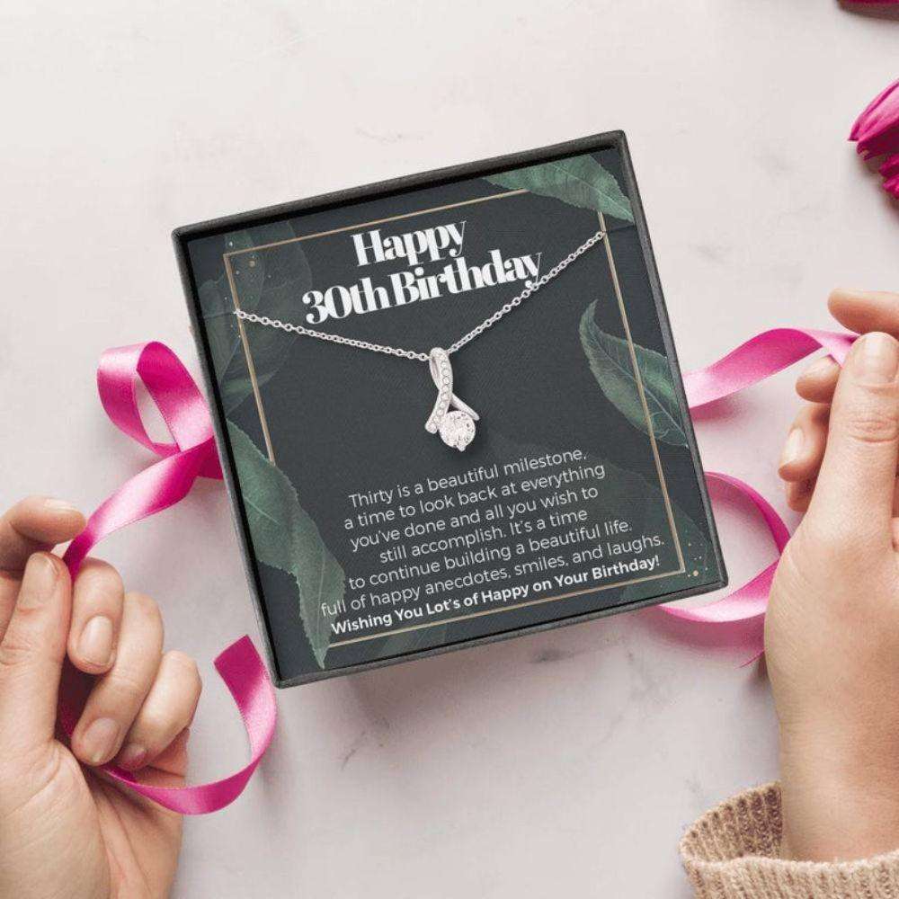 Friend Necklace, Happy 30Th Birthday Necklace “ Gift For Best Friend, Soul Sister, Bff, Bestie, Girlfriend Gifts For Friend Rakva