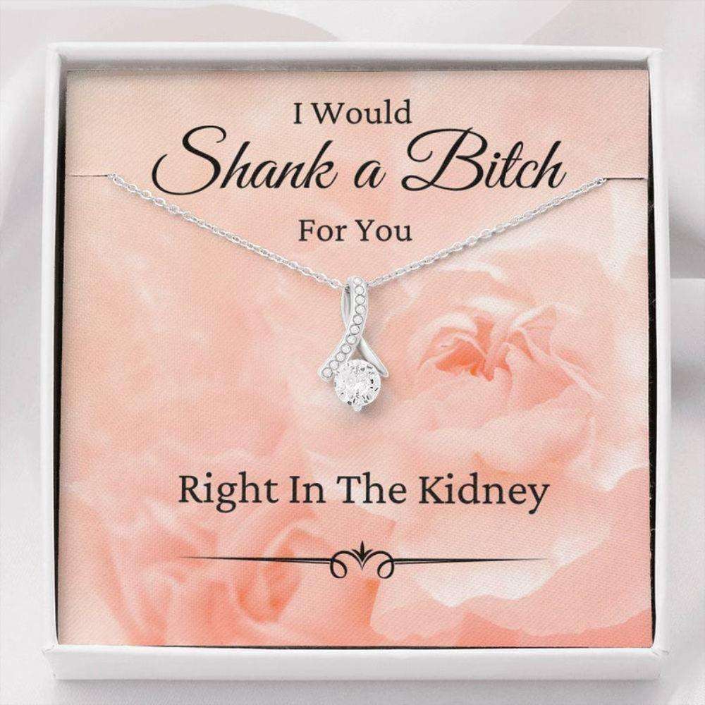 Friend Necklace, I Would Shank A, Funny Gift For Best Friend, Bff Gifts For Friend Rakva