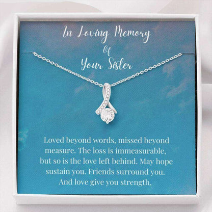 Friend Necklace, In Loving Memory Of Your Sister Necklace, Memorial Gifts For Loss Of A Sister Gift Gifts for Sister Rakva