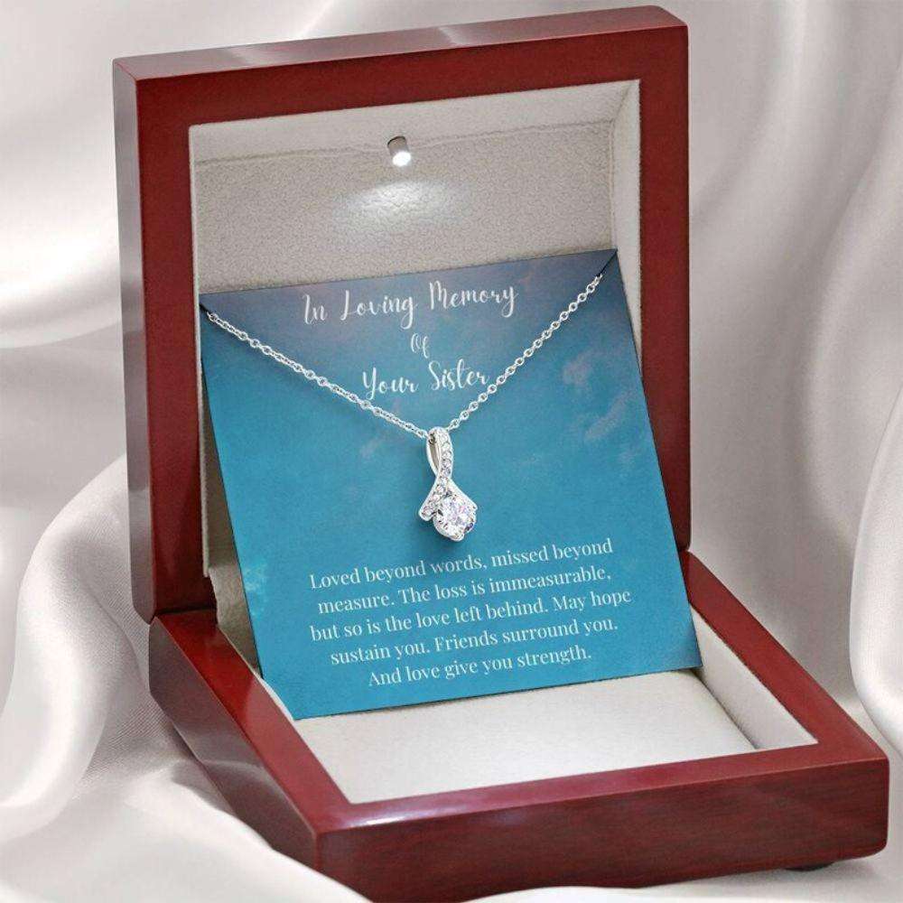 Friend Necklace, In Loving Memory Of Your Sister Necklace, Memorial Gifts For Loss Of A Sister Gift Gifts for Sister Rakva