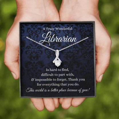 Friend Necklace, Librarian Gifts For Librarians Book Lover Gift, Bibliophile, Librarian Thank You Appreciation Gift Gifts For Friend Rakva