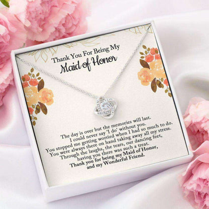 Friend Necklace, Maid Of Honor Gift, Maid Of Honor Necklace, Thank You Gift From Bride Gifts For Friend Rakva