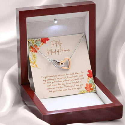 Friend Necklace, Maid Of Honor Necklace Gift From Bride, Gift For Bridesmaid, Maid Of Honor Thanks Gifts For Friend Rakva