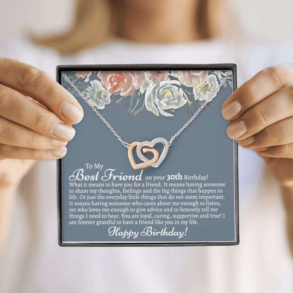 Friend Necklace, Meaningful Best Friend 30Th Birthday Necklace, Gift For Best Friend 30Th Birthday, 30Th Birthday Necklace Gift For Her Friendship Day Rakva