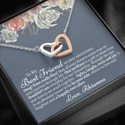 Friend Necklace, Meaningful Best Friend Anniversary Necklace, Anniversary Necklace For Friend, Gift For Best Friend On Her Anniversary Friendship Day Rakva