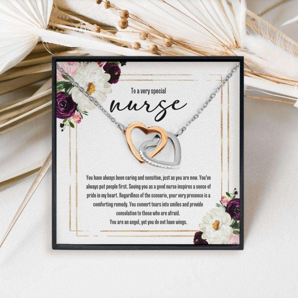 Friend Necklace, Mom Necklace, Nurse Retirement Party Gifts: Nurse Gift, Nurse Graduation, Nurses Day Hearts Necklace Gifts For Friend Rakva