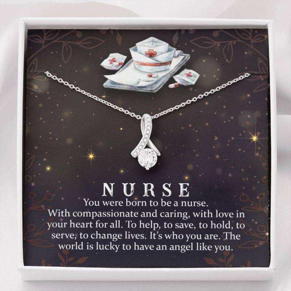 Friend Necklace, Mom Necklace, You Were Born To Be A Nurse Necklace Gifts For Friend Rakva