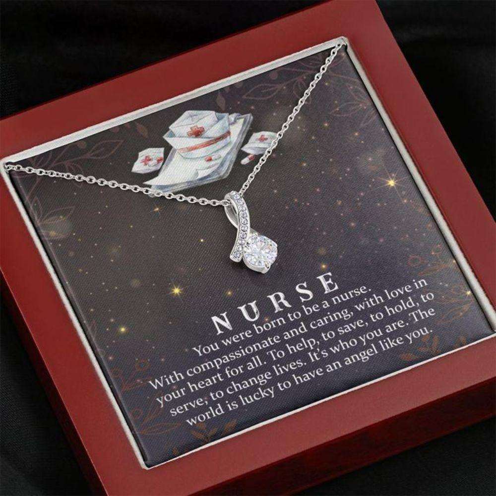 Friend Necklace, Mom Necklace, You Were Born To Be A Nurse Necklace Gifts For Friend Rakva