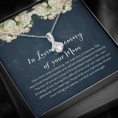 Friend Necklace, Mother Memorial Gift Necklace “ Loss Of Mother Gift -Necklace With Gift Box Gifts For Friend Rakva