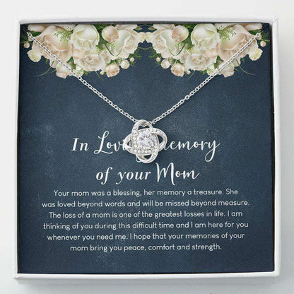 Friend Necklace, Mother Memorial Gift Necklace “ Loss Of Mother Gift “ Necklace With Gift Box Gifts For Friend Rakva