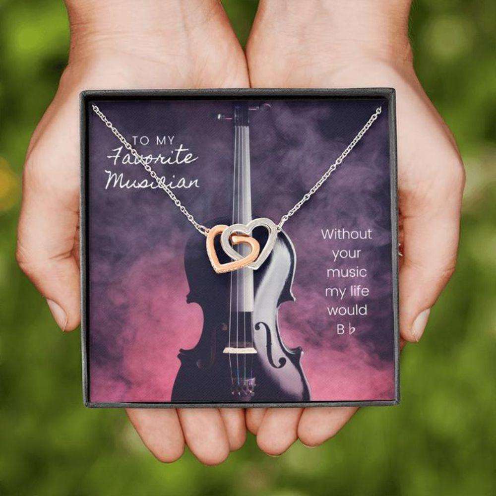 Friend Necklace, Musician Cello Necklace Pink Purple Gift Necklace Gifts For Friend Rakva