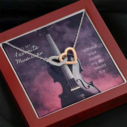 Friend Necklace, Musician Cello Necklace Pink Purple Gift Necklace Gifts For Friend Rakva