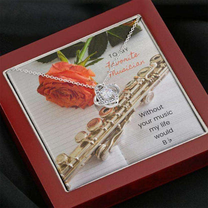 Friend Necklace, Musician Flute Necklace Stronger Together Gift Necklace Gifts For Friend Rakva