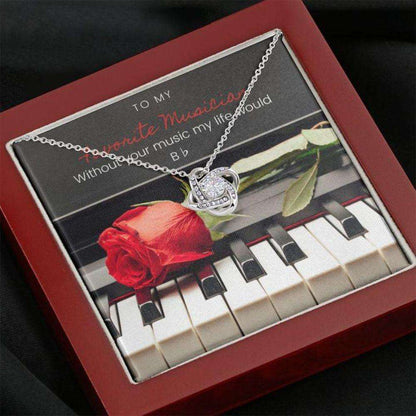 Friend Necklace, Musician Piano Necklace Stronger Together Gift Necklace Gifts For Friend Rakva