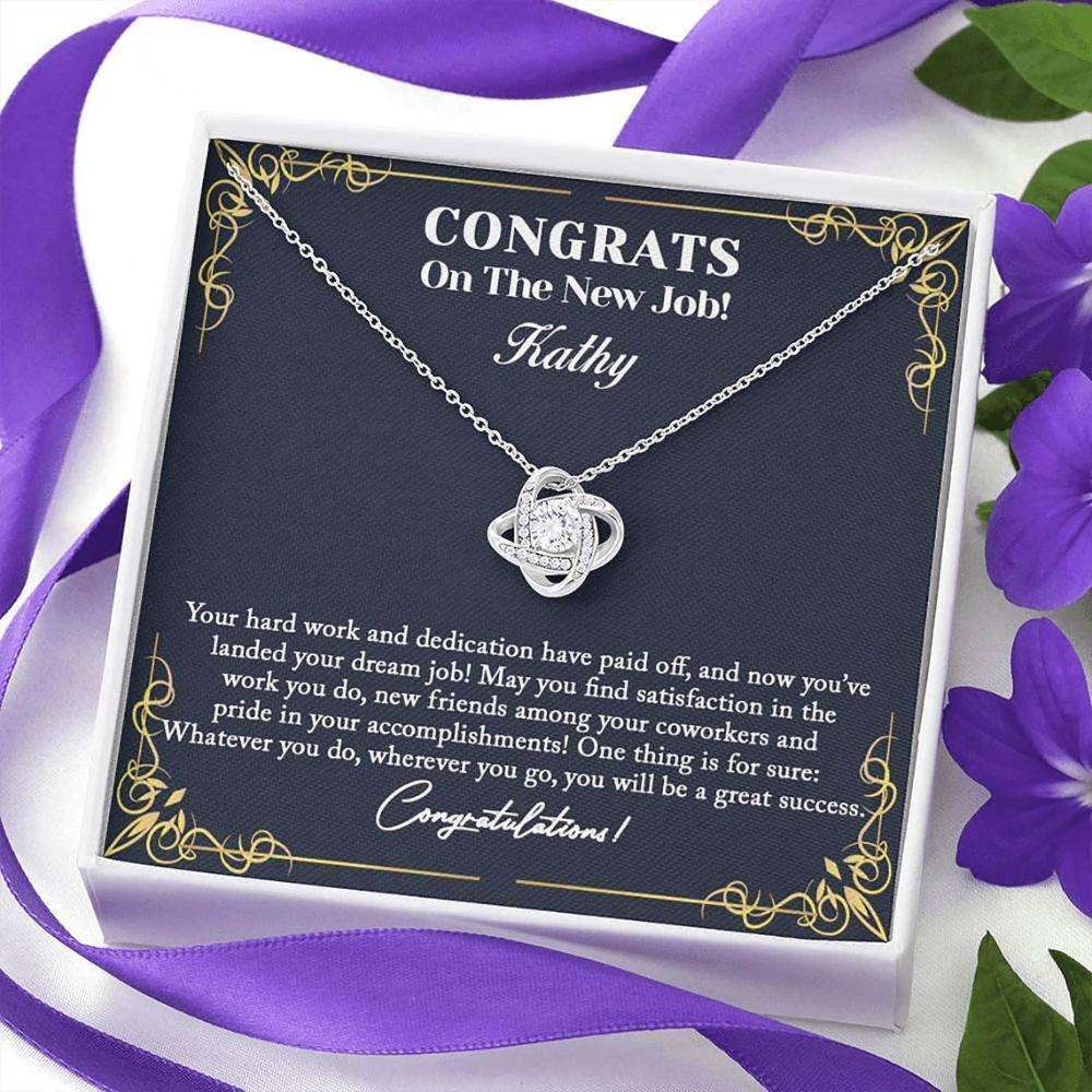 Friend Necklace, Personalized Necklace Congrats On The New Job Gift, Gift For Her, Good Luck Custom Name Gifts For Friend Rakva