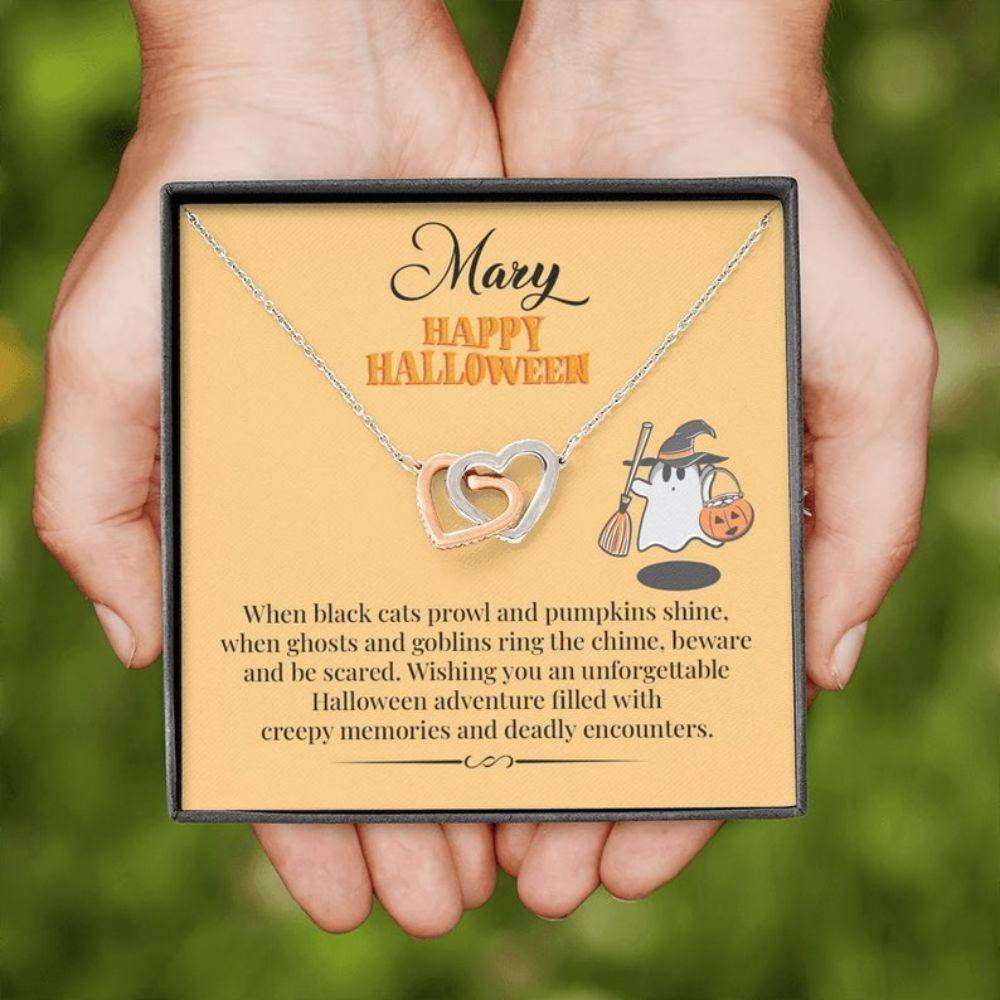 Friend Necklace, Personalized Necklace Halloween Gifts To Best Friend, Best Friend Necklace, Trick Or Treat Gift Gifts For Friend Rakva