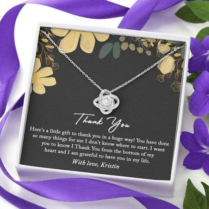 Friend Necklace, Personalized Necklace Thank You Friend Gift, Gift For Boss, Coworker, Babysitter Custom Name Gifts For Friend Rakva