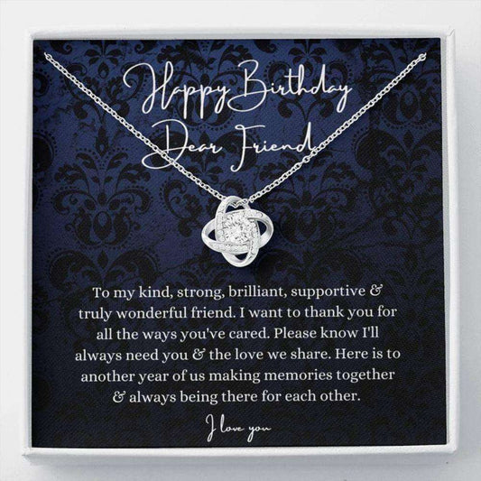 Friend Necklace Present, Happy Birthday Friend, Bff Birthday Gift With Poem Gifts For Friend Rakva