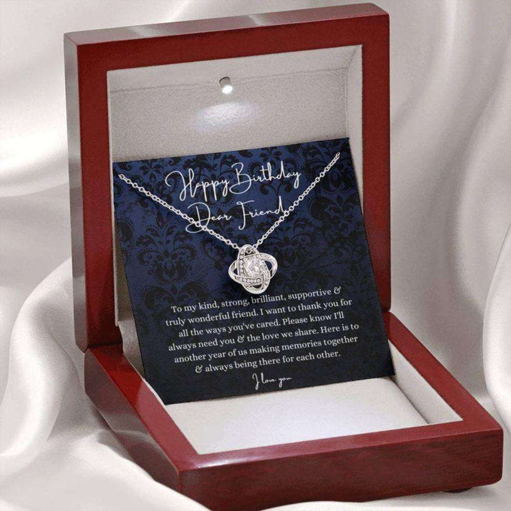 Friend Necklace Present, Happy Birthday Friend, Bff Birthday Gift With Poem Gifts For Friend Rakva