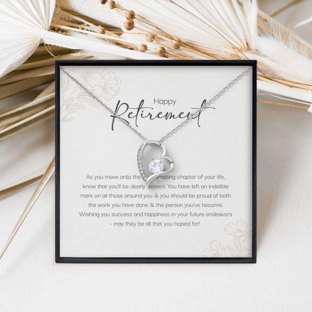 Friend Necklace, Retirement Gifts For Women, Retirement Party Necklace, Leaving Job Gift Necklace For Her Gifts For Friend Rakva