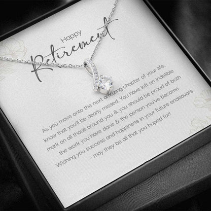 Friend Necklace, Retirement Gifts For Women, Retirement Party Necklace, Leaving Job Necklace For Her Gift Gifts For Friend Rakva