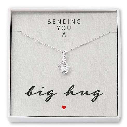 Friend Necklace, Sending You A Big Hug “ Alluring Beauty Necklace Gifts For Friend Rakva