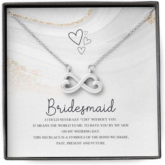 Friend Necklace, Sister Necklace, Bridesmaid Gifts Necklace For Women, Say I Do Without You Wedding Gifts For Friend Rakva