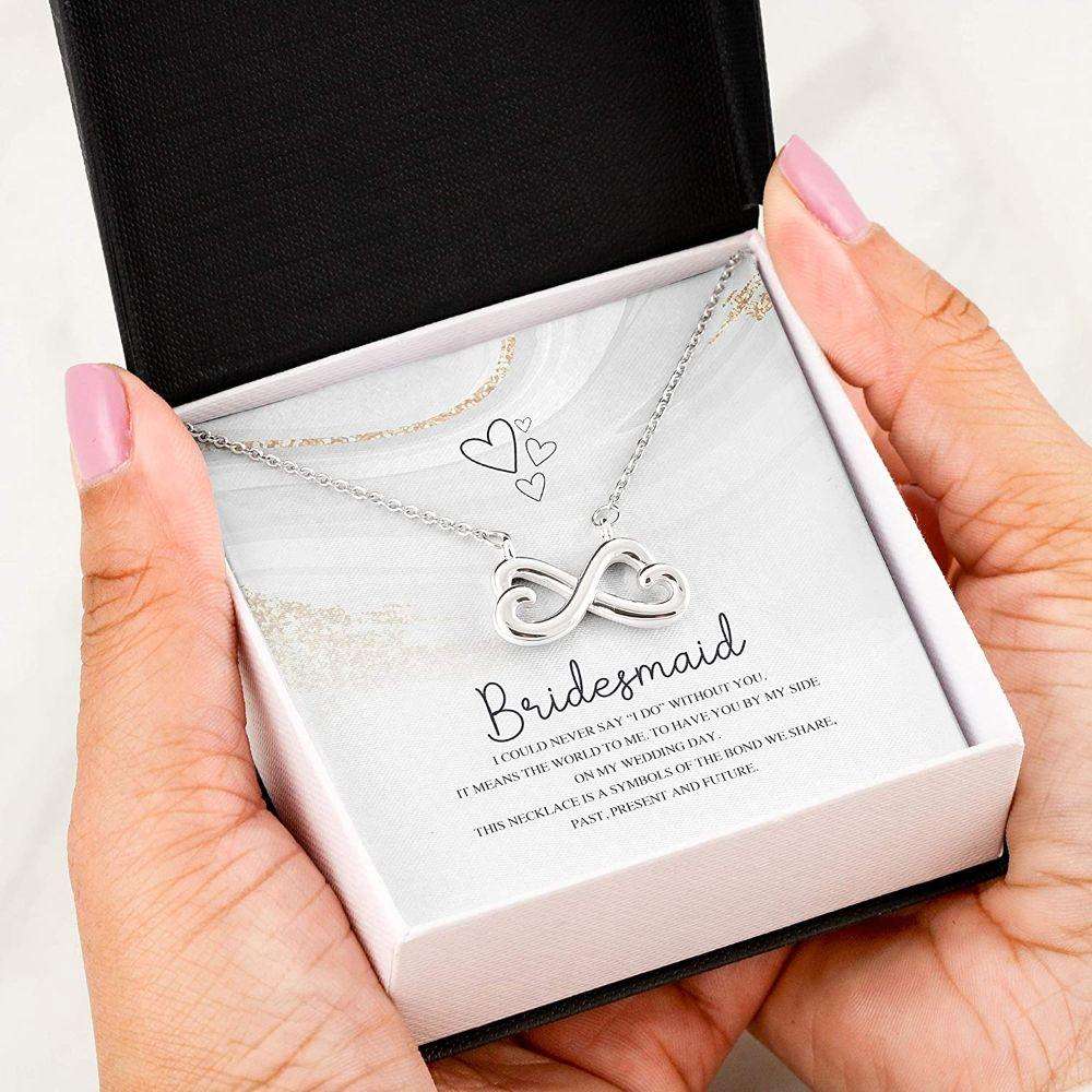 Friend Necklace, Sister Necklace, Bridesmaid Gifts Necklace For Women, Say I Do Without You Wedding Gifts For Friend Rakva