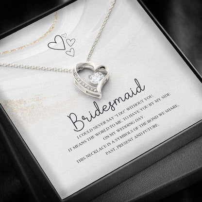 Friend Necklace, Sister Necklace, Bridesmaid Gifts Necklace For Women, Say I Do Without You Wedding Gifts For Friend Rakva