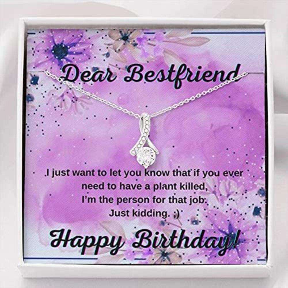 Friend Necklace, Sister Necklace, Dear Best Friend Thank You Necklace “ I Just Want To Let You Know That If You Ever Gifts For Friend Rakva