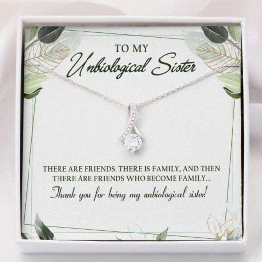 Friend Necklace, Sister Necklace, My Unbiological Sister Necklace Gift, Gifts For Sister, Gift Ideas For Loved Ones Necklace Gifts For Friend Rakva