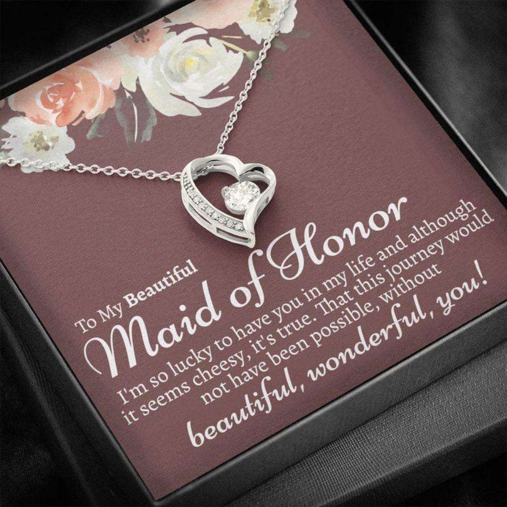 Friend Necklace, Sister Necklace, Sentimental Maid Of Honor Necklace Gift, Best Maid Of Honor Gift Gifts For Friend Rakva