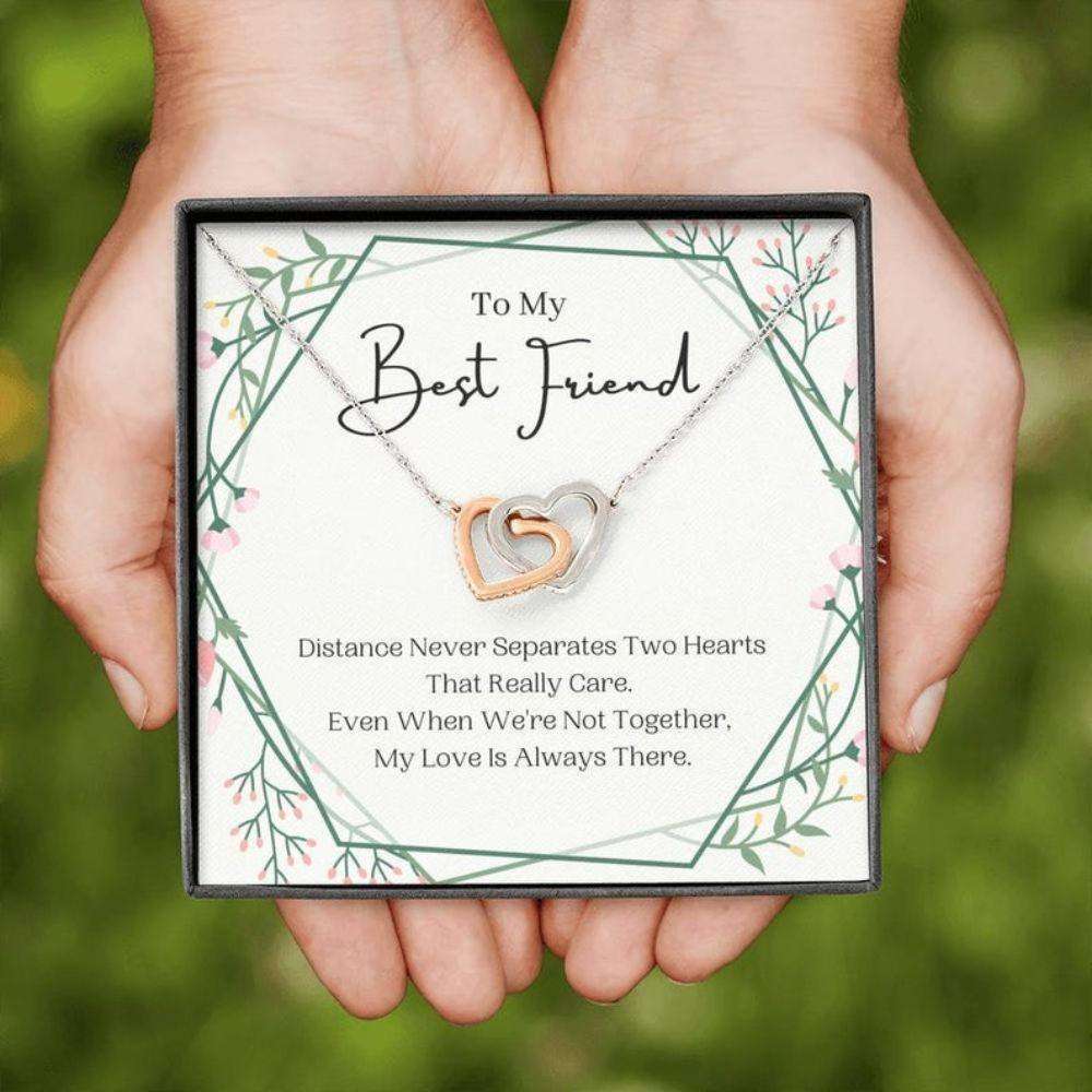 Friend Necklace, Sister Necklace, To My Best Friend Necklace, Distance Never Separates, Present For Best Friend Gifts For Friend Rakva