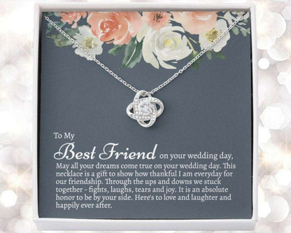 Friend Necklace, Sister Necklace, To My Best Friend On Her Wedding Day Necklace, Bride Gift From Maid Of Honor Gift For Bride Rakva