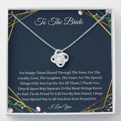 Friend Necklace, Sister Necklace, To My Best Friend On Your Wedding Day Necklace Gift, To Bride Necklace For Friend’S Wedding Day Gift For Bride Rakva