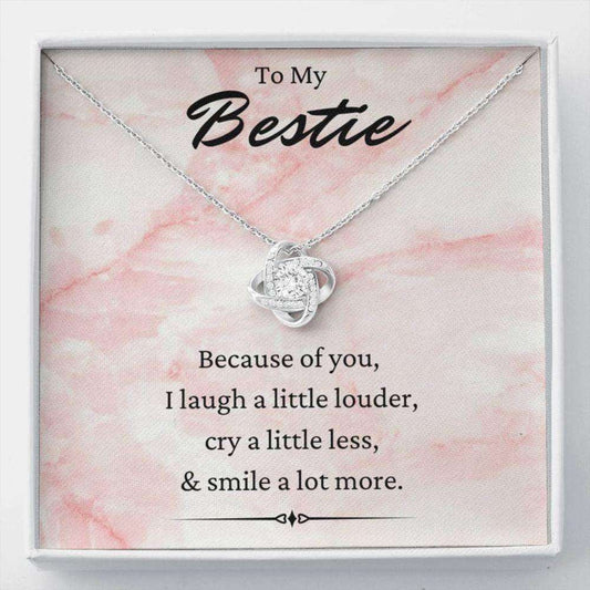 Friend Necklace, Sister Necklace, To My Bestie Necklace, Because Of You, Gift For Best Friends, Bff, Friendship Gifts For Friend Rakva