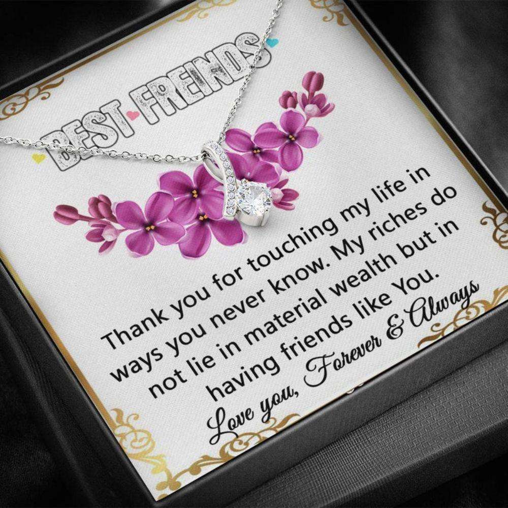 Friend Necklace, Thank You Gift For Best Friend Necklace, Friends Forever, Unique Thank You Gifts For Friend Rakva