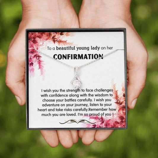 Friend Necklace, To A Beautiful Young Lady “ Confirmation Alluring Necklace, Confirmation Gifts For Girl, Confirmation Necklace Gifts For Friend Rakva