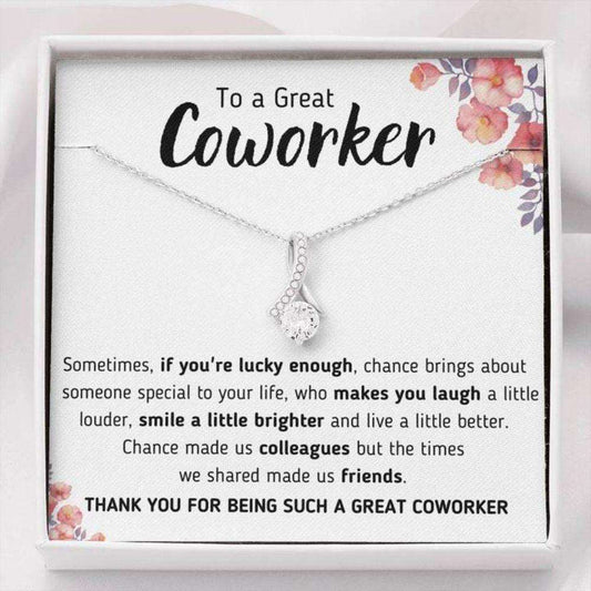 Friend Necklace, To A Great Coworker Œa Little Better” Alluring Beauty Necklace Gift Gifts For Friend Rakva