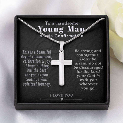 Friend Necklace, To A Handsome Young Man On His Confirmation Necklace, Confirmation Gifts, Baptism Gift, Christmas Necklace For Boys Gifts For Friend Rakva