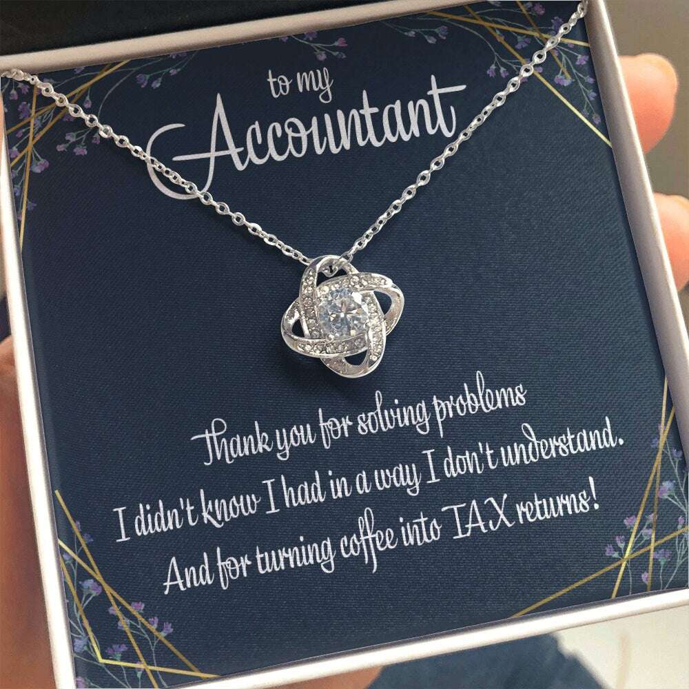 Friend Necklace, To My Accountant Appreciation Gift Necklace Employee Gift Accountant, Gift From Employer Friendship Day Rakva