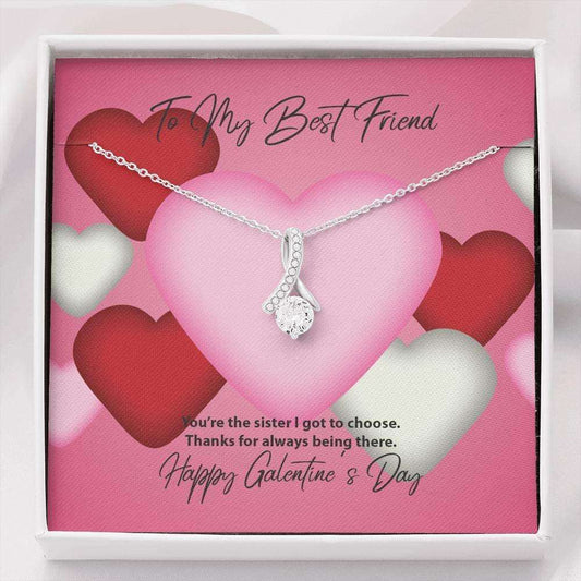 Friend Necklace, To My Best Friend Galentine’S Day Alluring Beauty Necklace Gifts For Friend Rakva