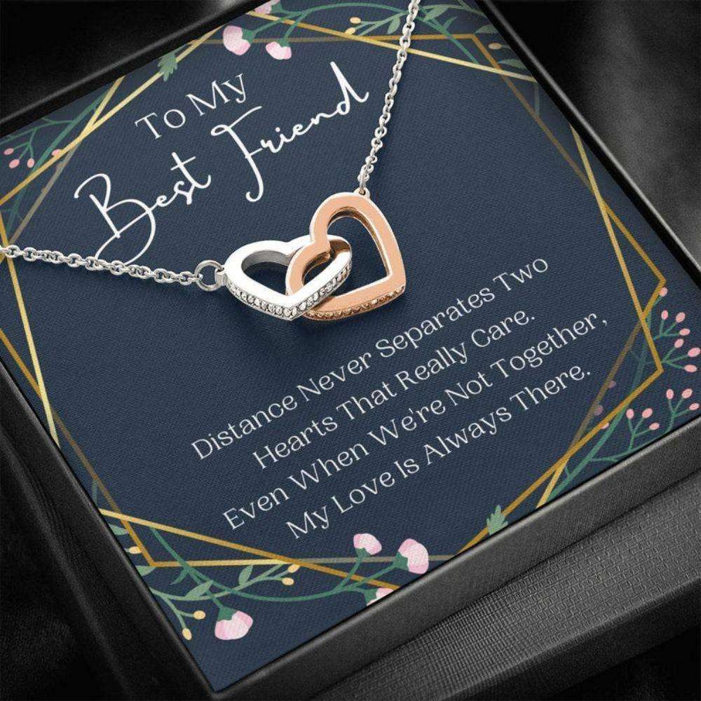 Friend Necklace, To My Best Friend Necklace, Distance Never Separates, Present For Best Friend Gifts For Friend Rakva