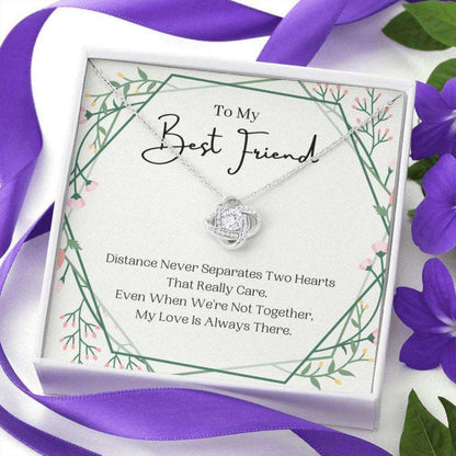 Friend Necklace, To My Best Friend Necklace, Distance Never Separates, Present For Best Friend Gifts For Friend Rakva