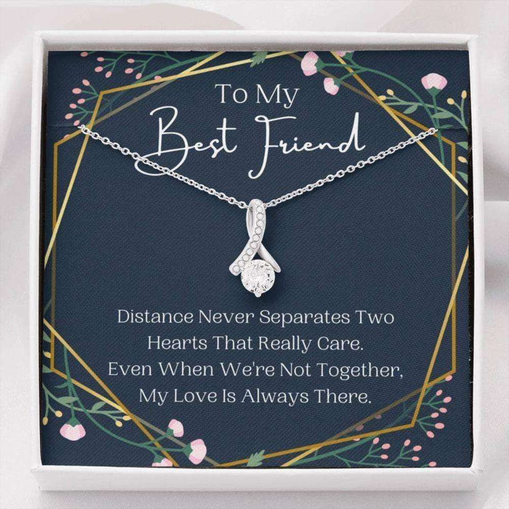 Friend Necklace, To My Best Friend Necklace, Distance Never Separates, Present For Best Friend Gifts For Friend Rakva