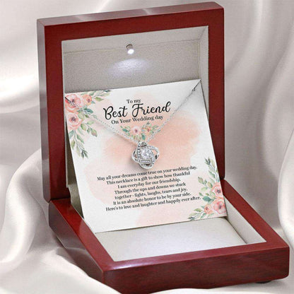 Friend Necklace, To My Best Friend On Her Wedding Day, Bride Gift From Maid Of Honor, Best Friend Gift To Bride Necklace, Wedding Gift Custom Necklace Gifts For Friend Rakva