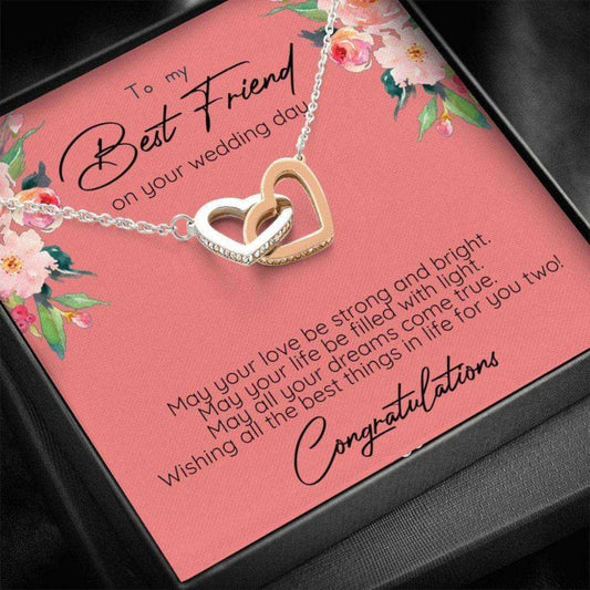 Friend Necklace, To My Best Friend On Her Wedding Day Necklace, Gift For Bride From Best Friend, Best Friend Wedding Gift, Bride Gift Gift Friendship Day Rakva