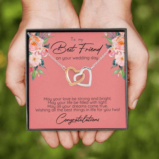 Friend Necklace, To My Best Friend On Her Wedding Day Necklace, Gift For Bride From Best Friend Gift For Bride Rakva